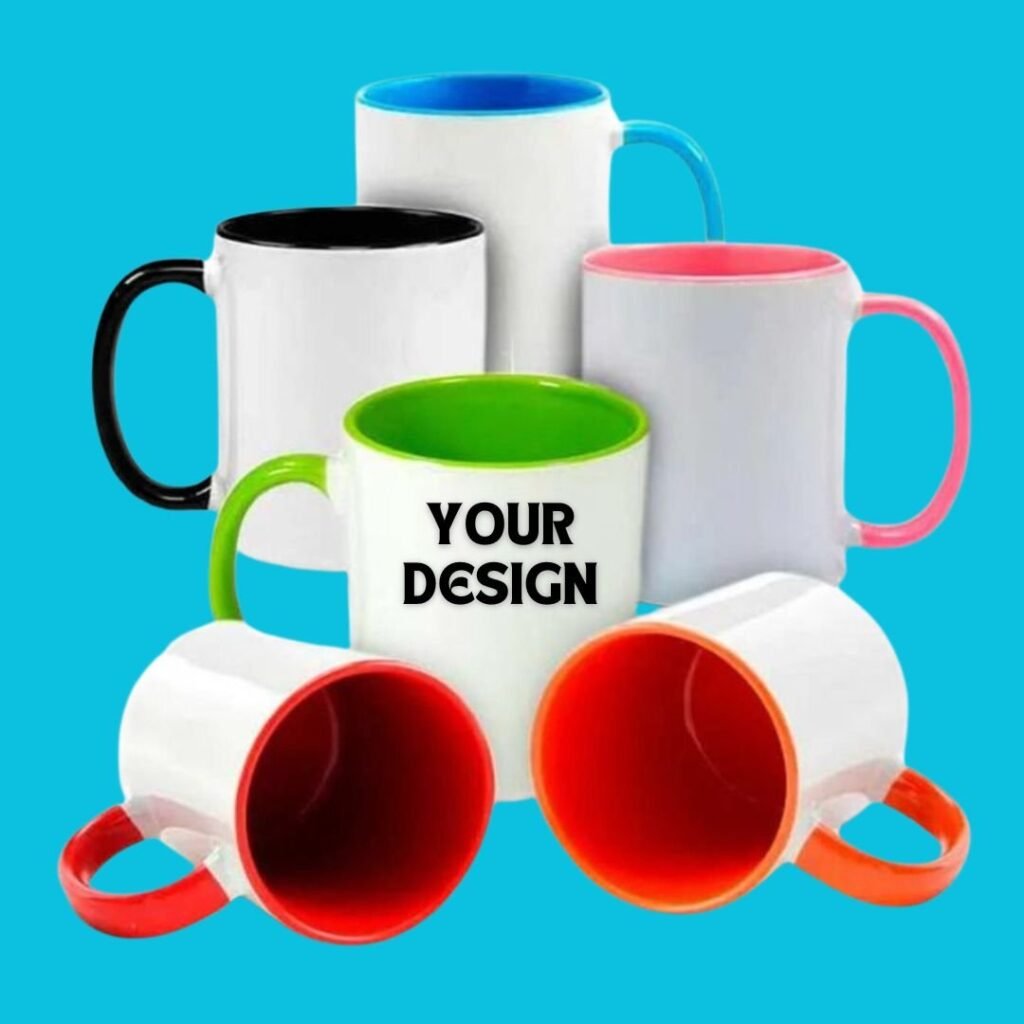 Ceramic Coffee Mug – Multi-Coloured